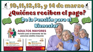 10,11,12,13 y 14 de marzo | ¿Quiénes reciben el pago de la Pensión para el Bienestar?