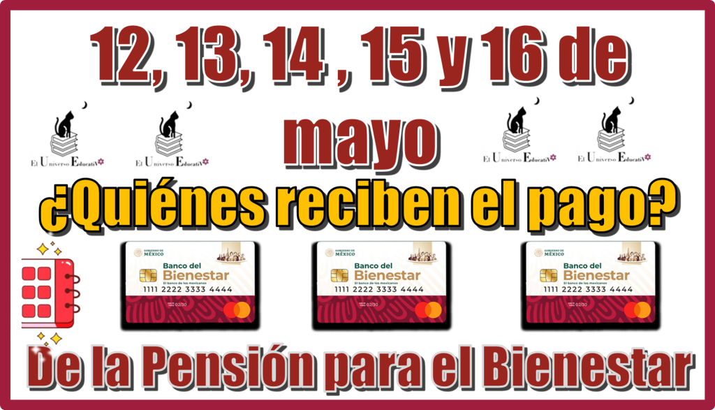 12, 13,14,15,y 16 de mayo | ¿Quiénes reciben el pago de la Pensión para el Bienestar?