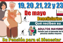 19, 20, 21, 22 y 23 de mayo | Beneficiarios qué reciben su Pensión para el Bienestar