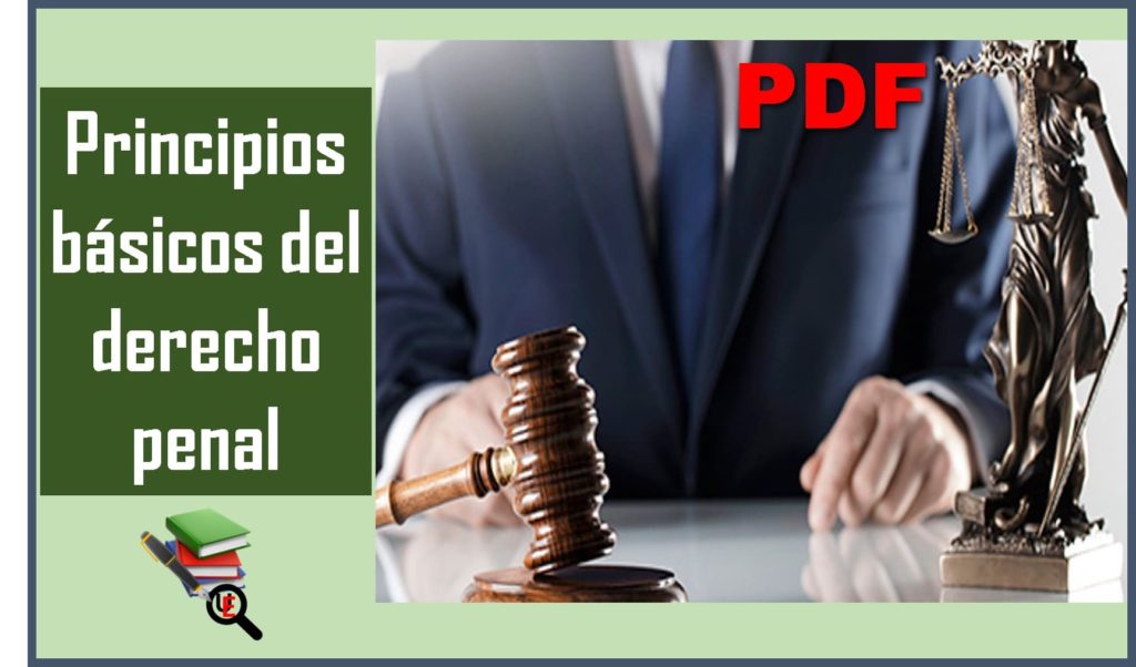 PRINCIPIOS BÁSICOS DEL DERECHO PENAL PDF = ⚖ | El Universo Educativo