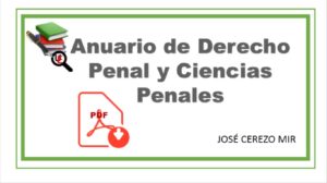 Anuario de Derecho Penal y Ciencias Penales Cerezo Mir PDF