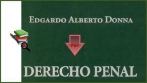 Derecho Penal Edgardo Alberto Donna en PDF