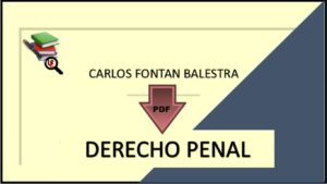 Introducción al Derecho Penal Carlos Fontan en PDF