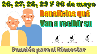 26, 27, 28, 29 y 30 de mayo | Beneficiarios qué van a recibir su Pensión para el Bienestar