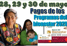 28, 29 y 30 de mayo | Pagos de los programas del bienestar 2025 