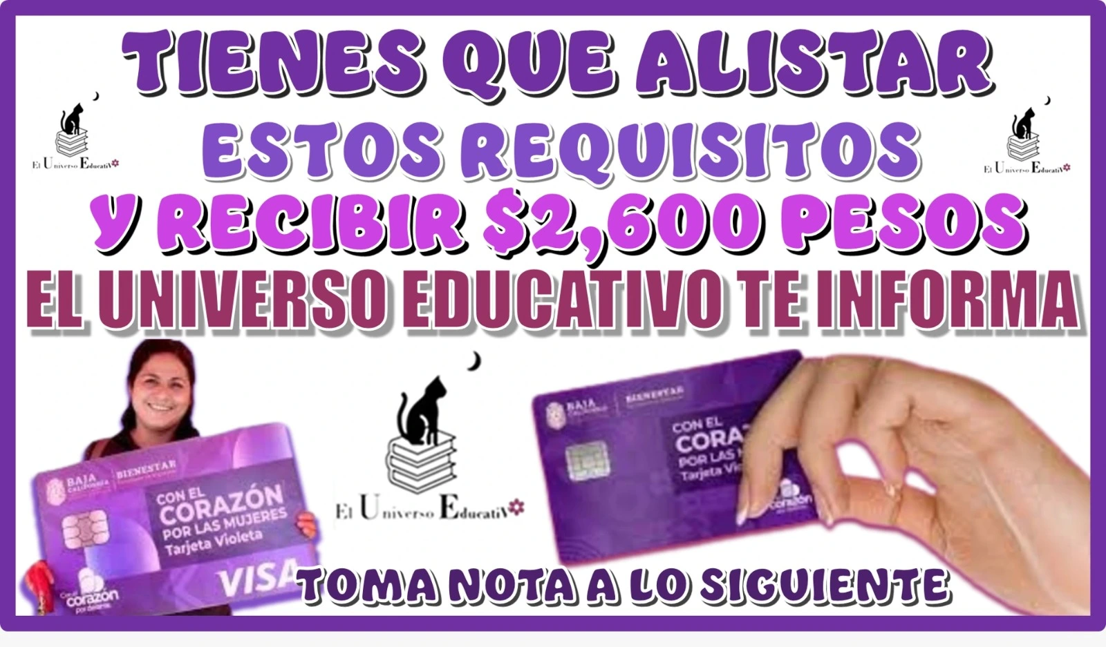 TIENES QUE ALISTAR ESTOS REQUISITOS Y RECIBIR $2,600 PESOS 