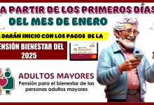 ¿A PARTIR DE LOS PRIMEROS DÍAS DEL MES DE ENERO SE DARÁN INICIO CON LOS PAGOS DE LA PENSIÓN PARA EL BIENESTAR DEL 2025?