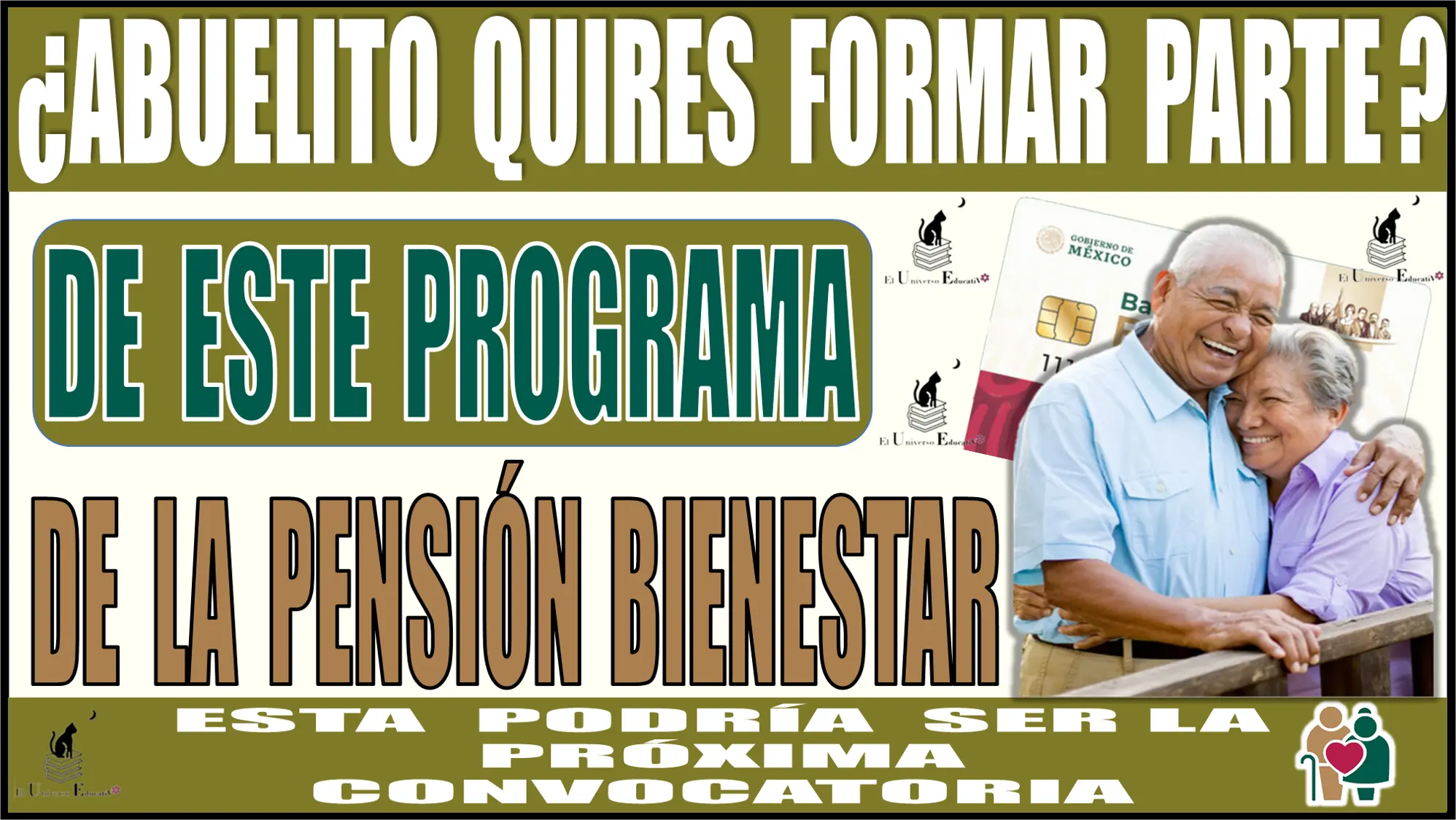 ¿ABUELITO QUIERES FORMAR PARTE DE ESTE PROGRAMA DE LA PENSIÓN BIENESTAR? | ESTA PODRÍA SER LA PRÓXIMA CONVOCATORIA PARA PODER HACER EL REGISTRO