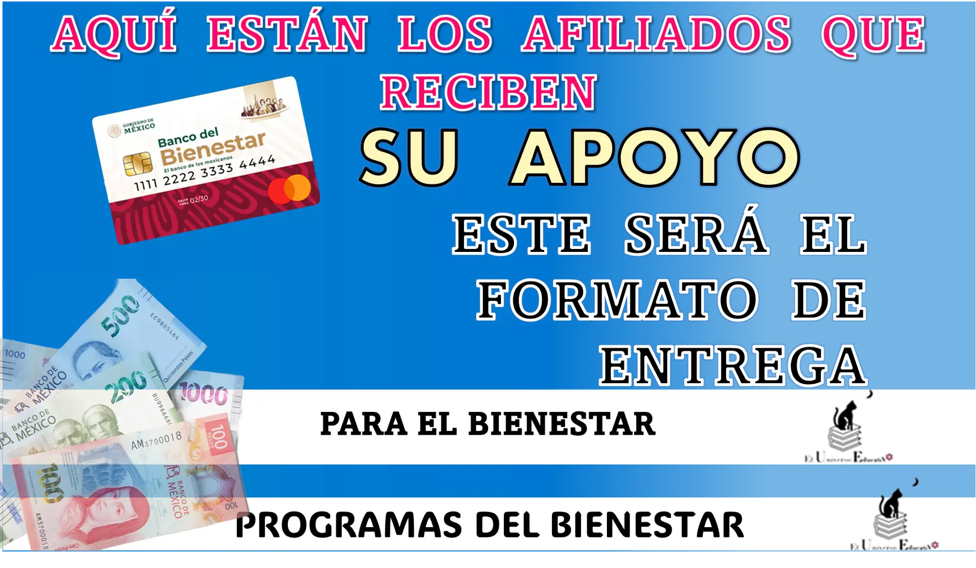 AQUÍ ESTÁN LOS AFILIADOS QUE RECIBEN SU APOYO | ESTE SERÉ EL FORMATO DE ENTREGA PARA EL MES DE JULIO | PROGRAMAS DEL BIENESTAR 