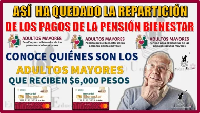 ASÍ HA QUEDADO LA REPARTICIÓN DE LOS PAGOS DE LA PENSIÓN BIENESTAR | CONOCE QUIÉNES SON LOS ADULTOS MAYORES QUE RECIBEN $6,000 PESOS 