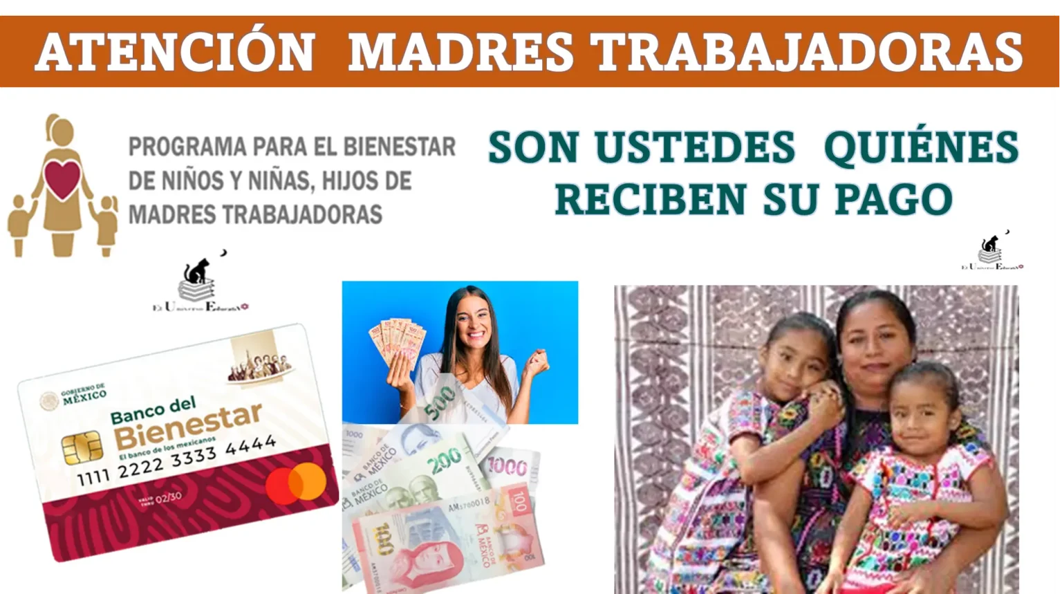 ATENCIÓN MADRES TRABAJADORAS, SON USTEDES QUIÉNES RECIBEN HOY SU PAGO DE $1,600 PESOS | ESTA INFORMACIÓN ES PARA TI