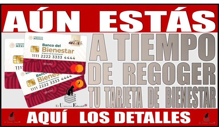 AÚN ESTÁS A TIEMPO DE RECOGER TU TARJETA DE BIENESTAR | AQUÍ LOS DETALLES