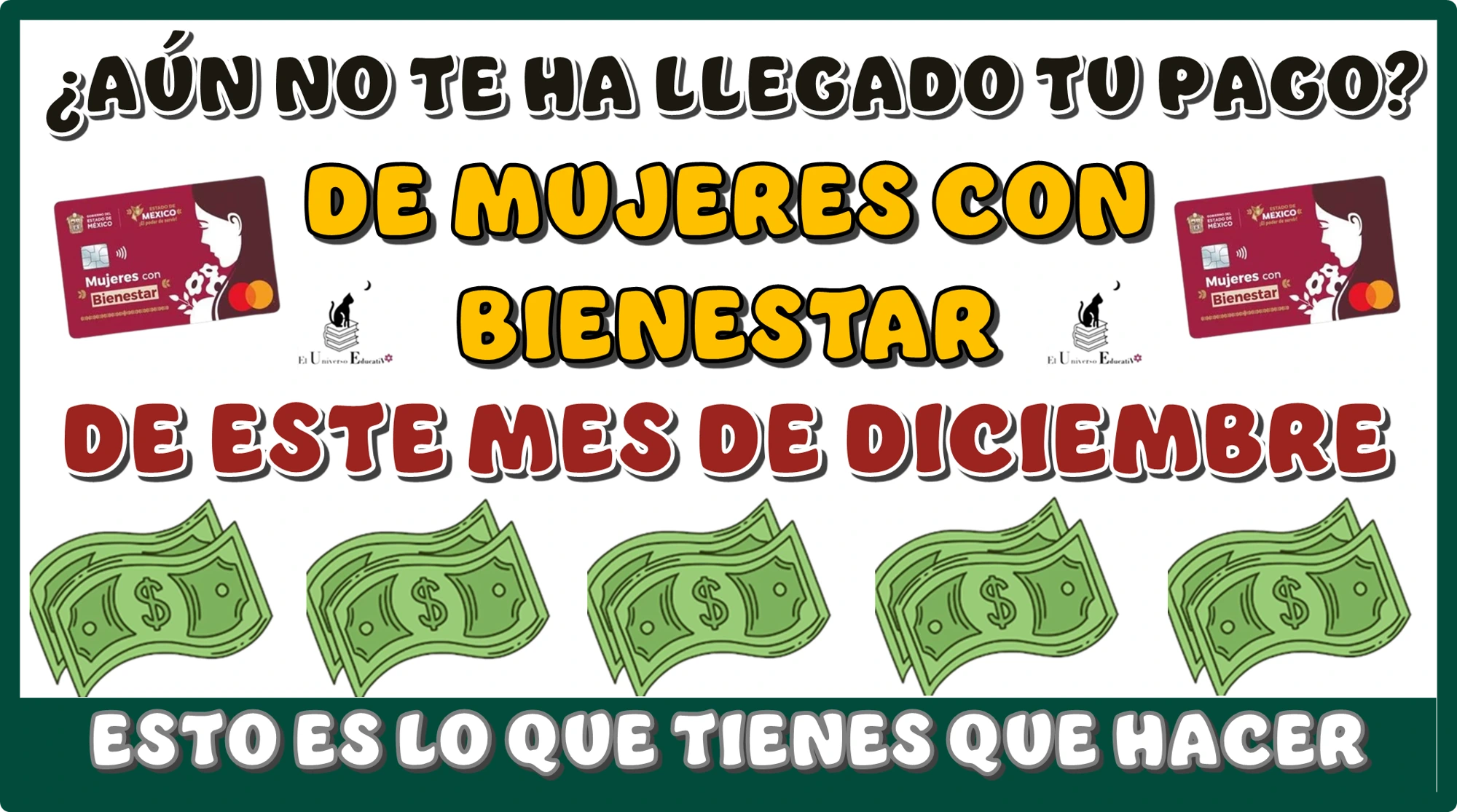 ¿AÚN NO TE HA LLEGADO TU PAGO DE MUJERES CON BIENESTAR DE ESTE MES DE DICIEMBRE?...ESTO ES LO QUE TIENES QUE HACER