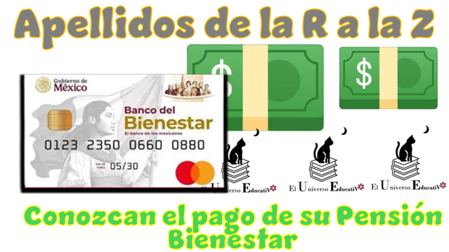 ≫ Apellidos de la R a la Z Conozcan el pago de su Pensión Bienestar ️ ...