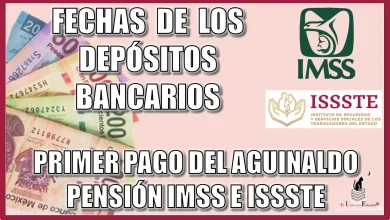 Aquí vas a conocer las fechas de los depósitos bancarios para el primer pago del aguinaldo para los pensionados del IMSS e ISSSTE