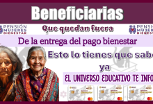 Beneficiarias que quedan fuera de la entrega del pago bienestar....Esto lo tienes que saber ya 