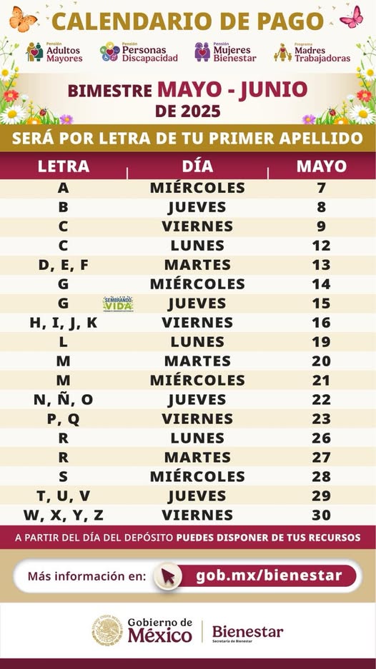 CALENDARIO DE PAGOS