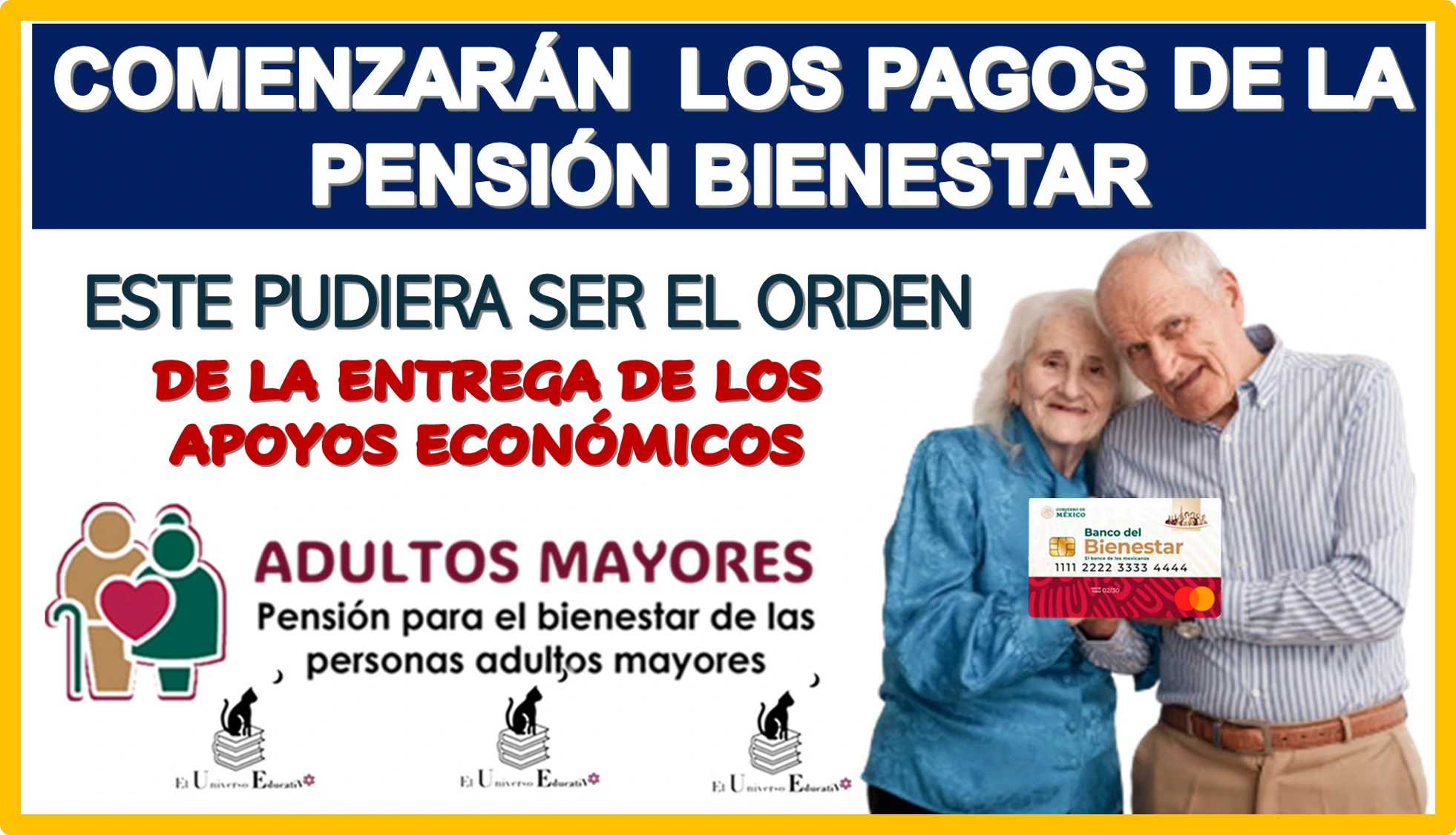 COMENZARÁN LOS PAGOS DE LA PENSIÓN BIENESTAR, ESTE PUDIERA SER EL ORDEN DE ENTREGA DE LOS APOYOS ECONÓMICOS 