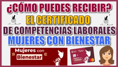 ¿CÓMO PUEDES RECIBIR EL CERTIFICADO DE COMPETENCIAS LABORALES DE MUJERES CON BIENESTAR?