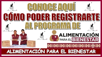 CONOCE AQUÍ CÓMO PODER REGISTRARTE AL PROGRAMA DE ALIMENTACIÓN PARA EL BIENESTAR 