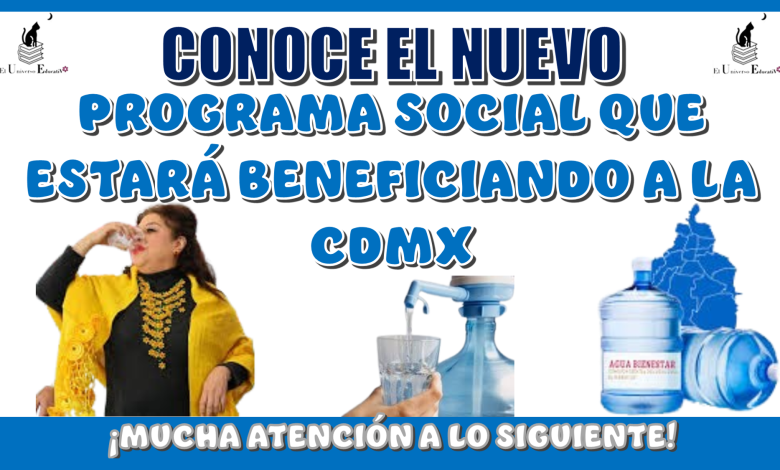 CONOCE EL NUEVO PROGRAMA SOCIAL QUE ESTARÁ BENEFICIANDO A LA CDMX...¡MUCHA ATENCIÓN A LO SIGUIENTE!