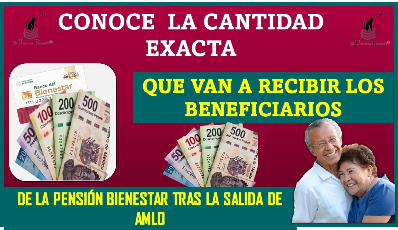 CONOCE LA CANTIDAD EXACTA QUE VAN A RECIBIR LOS BENEFICIARIOS DE LA PENSIÓN BIENESTAR TRAS LA SALIDA DE AMLO