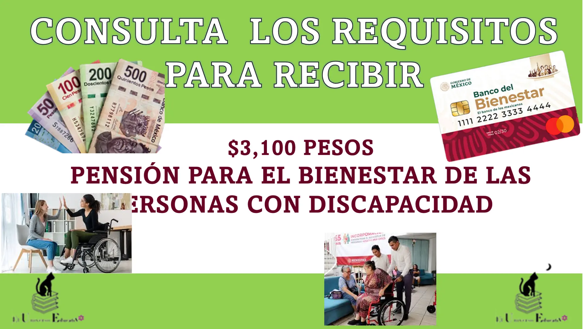 CONSULTA LOS REQUISITOS PARA RECIBIR $3,100 PESOS | PENSIÓN PARA EL BIENESTAR DE LAS PERSONAS CON DISCAPACIDAD