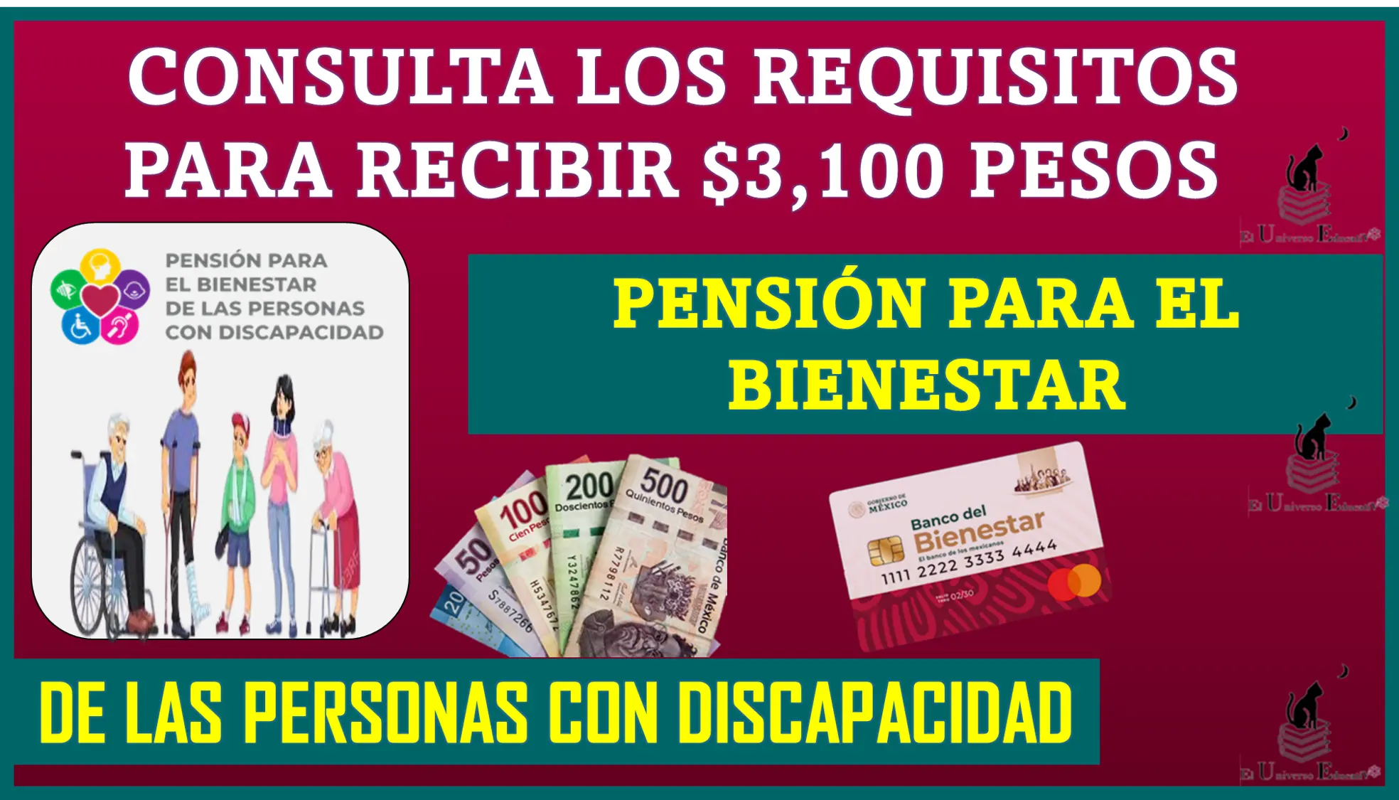 CONSULTA LOS REQUISITOS PARA RECIBIR $3,100 PESOS | PENSIÓN PARA EL BIENESTAR DE LAS PERSONAS CON DISCAPACIDAD