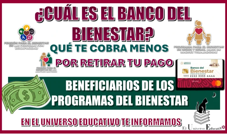 ¿CUÁL ES EL BANCO DEL BIENESTAR QUÉ TE COBRA MENOS COMISIÓN POR PODER RETIRAR TU PAGO? | ATENCIÓN AQUÍ BENEFICIARIOS DE ESTOS PROGRAMAS DEL BIENESTAR