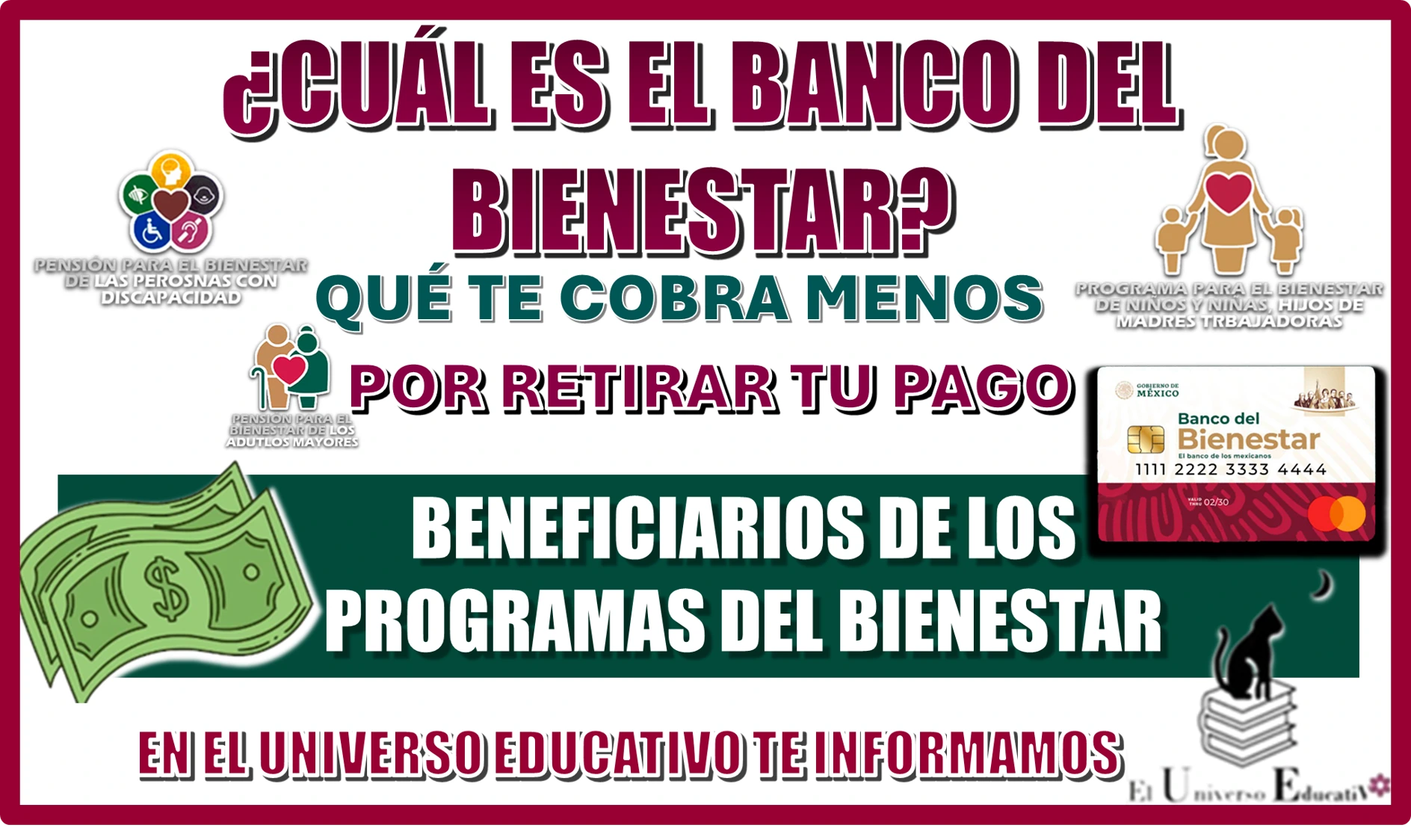 ¿CUÁL ES EL BANCO DEL BIENESTAR QUÉ TE COBRA MENOS COMISIÓN POR PODER RETIRAR TU PAGO? | ATENCIÓN AQUÍ BENEFICIARIOS DE ESTOS PROGRAMAS DEL BIENESTAR