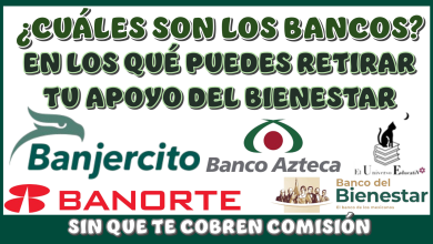 ¿CUÁLES SON LOS BANCOS EN LOS QUÉ PUEDES RETIRAR TU APOYO DEL BIENESTAR SIN QUE TE COBREN COMISIÓN?