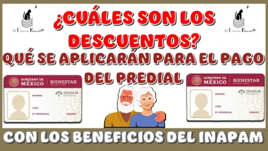 ¿CUÁLES SON LOS DESUCENTOS QUÉ SE APLICARÁN PARA EL PAGO DEL PREDIAL CON LOS BENEFICIOS DEL INAPAM?