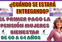 ¿CUÁNDO SE ESTARÁ ENTREGADO EL PRIMER PAGO DE LA PENSIÓN MUJERES CON BIENESTAR DE 60 A 64 AÑOS EN ESTE PRESENTE AÑO 2025?