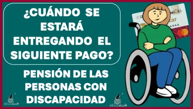 ¿CUÁNDO SE ESTARÁ ENTREGANDO EL SIGUIENTE PAGO DE LA PENSIÓN BIENESTAR DE LAS PERSONAS CON DISCAPACIDAD?