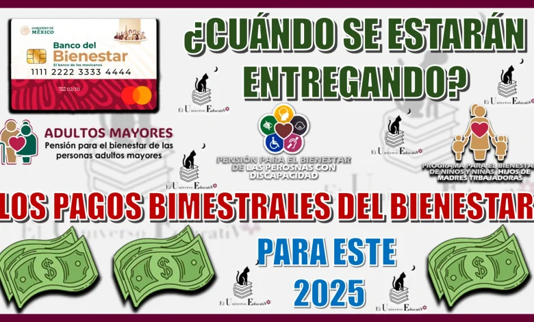 ¿CUÁNDO SE ESTARÁN INICIANDO LOS PAGOS BIMESTRALES DEL BIENESTAR PARA ESTE 2025?