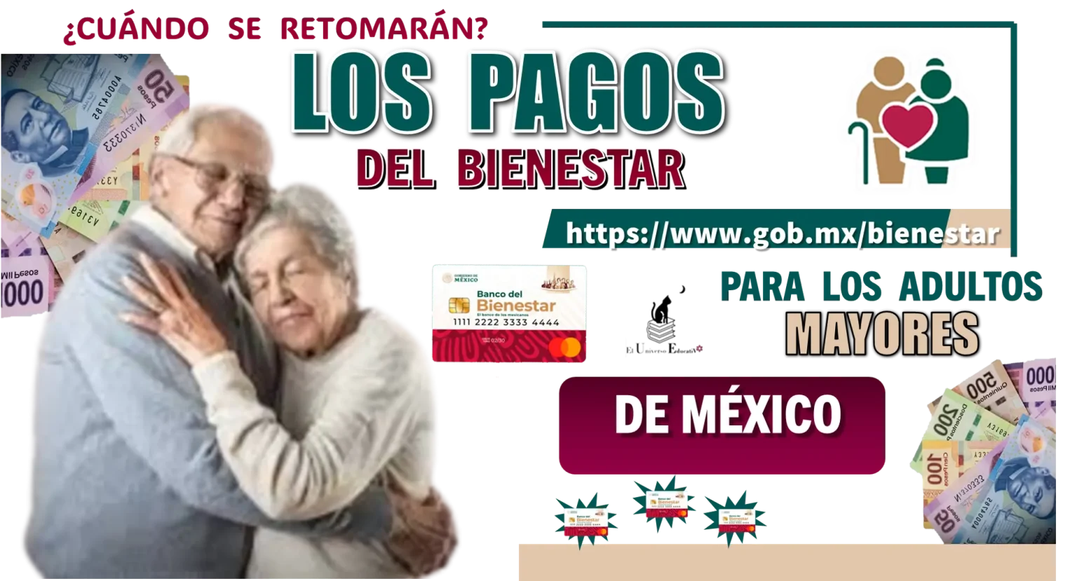 ¿CUÁNDO SE RETOMARÁN LOS PAGOS DEL BIENESTAR PARA LOS ADULTOS MAYORES DE MÉXICO?