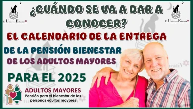 ¿CUÁNDO SE VA A DAR A CONOCER EL CALENDARIO DE LA ENTREGA DE LA PENSIÓN BIENESTAR DE LOS ADULTOS MAYORES PARA EL 2025?