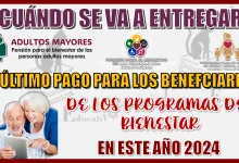 CUÁNDO SE VA A ENTREGAR EL ÚLTIMO PAGO PARA LOS PROGRAMAS DEL BIENESTAR EN ESTE AÑO 2024