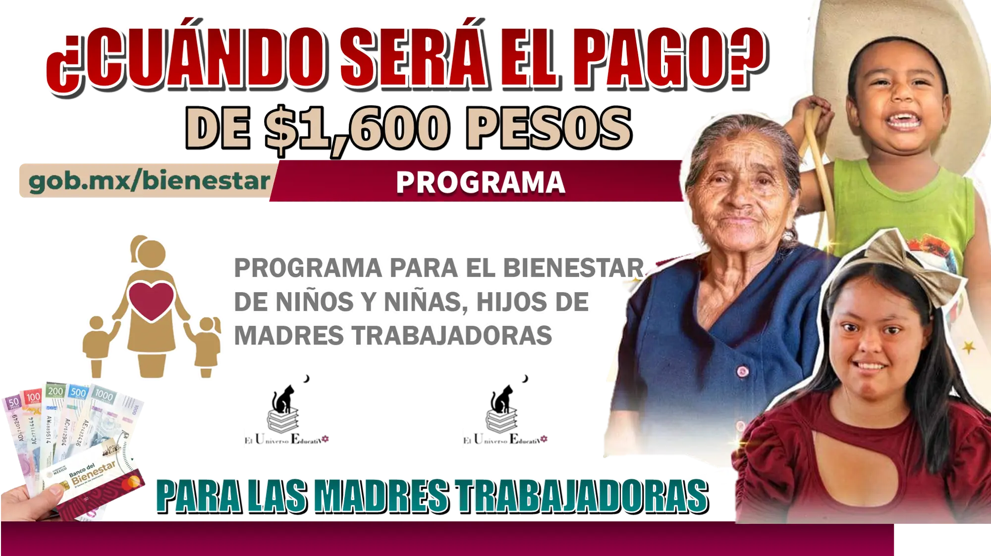 ¿CUÁNDO SERÁ EL PAGO DE $1,600 PESOS? | PROGRAMA PARA LAS MADRES TRABAJADORAS 