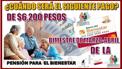 ¿CUÁNDO SERÁ EL SIGUIENTE PAGO DE $6,200 PESOS? | BIMESTRE DE MARZO - ABRIL DE LA PENSIÓN PARA EL BIENESTAR 