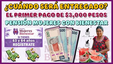 ¿CUÁNDO SERÁ ENTREGADO EL PRIMER PAGO DE $3,000 PESOS DE LA PENSIÓN MUJERES CON BIENESTAR DE 60 A 64 AÑOS?