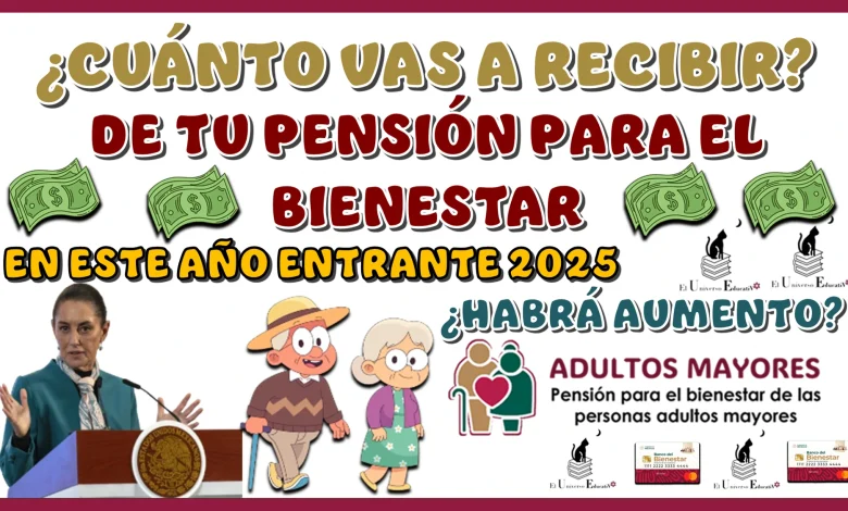 ¿CUÁNTO VAS A RECIBIR DE TU PENSIÓN PARA EL BIENESTAR EN ESTE AÑO ENTRANTE 2025?… ¿HABRÁ AUMENTO?