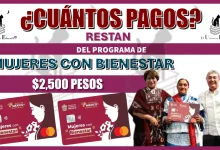 ¿CUÁNTOS PAGOS RESTAN DEL PROGRAMA DE MUJERES CON BIENESTAR?