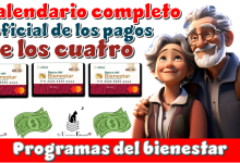 Calendario completo y oficial de los pagos de los cuatro programas del bienestar