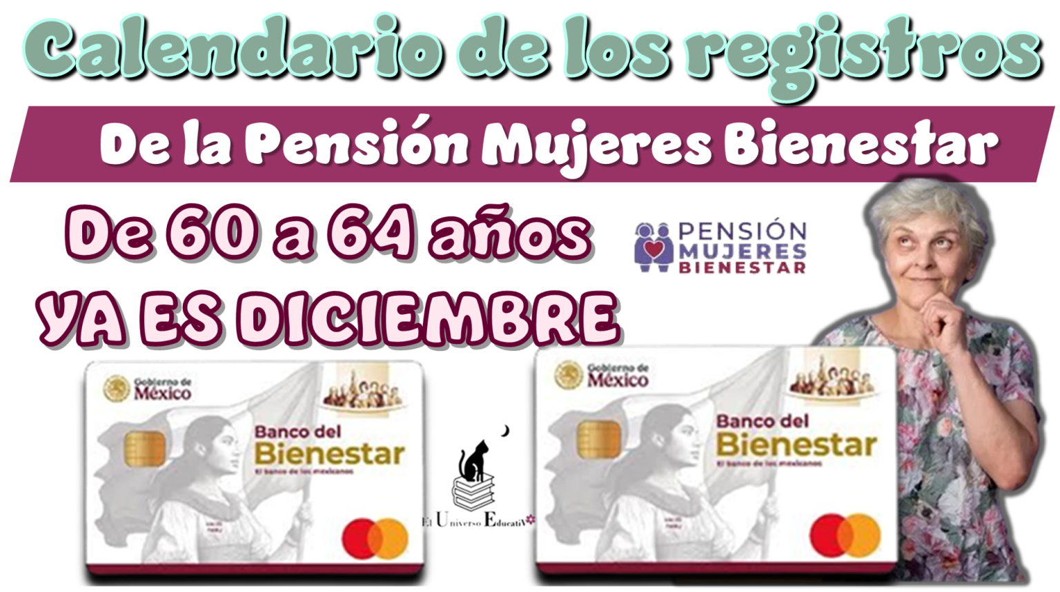 ≫ Calendario de los registros de la Pensión Mujeres Bienestar de 60 a ...