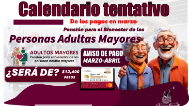 Calendario tentativo de los pagos en marzo | Pensión para el Bienestar de las Personas Adultas Mayores...¿Será de $12,400 pesos?