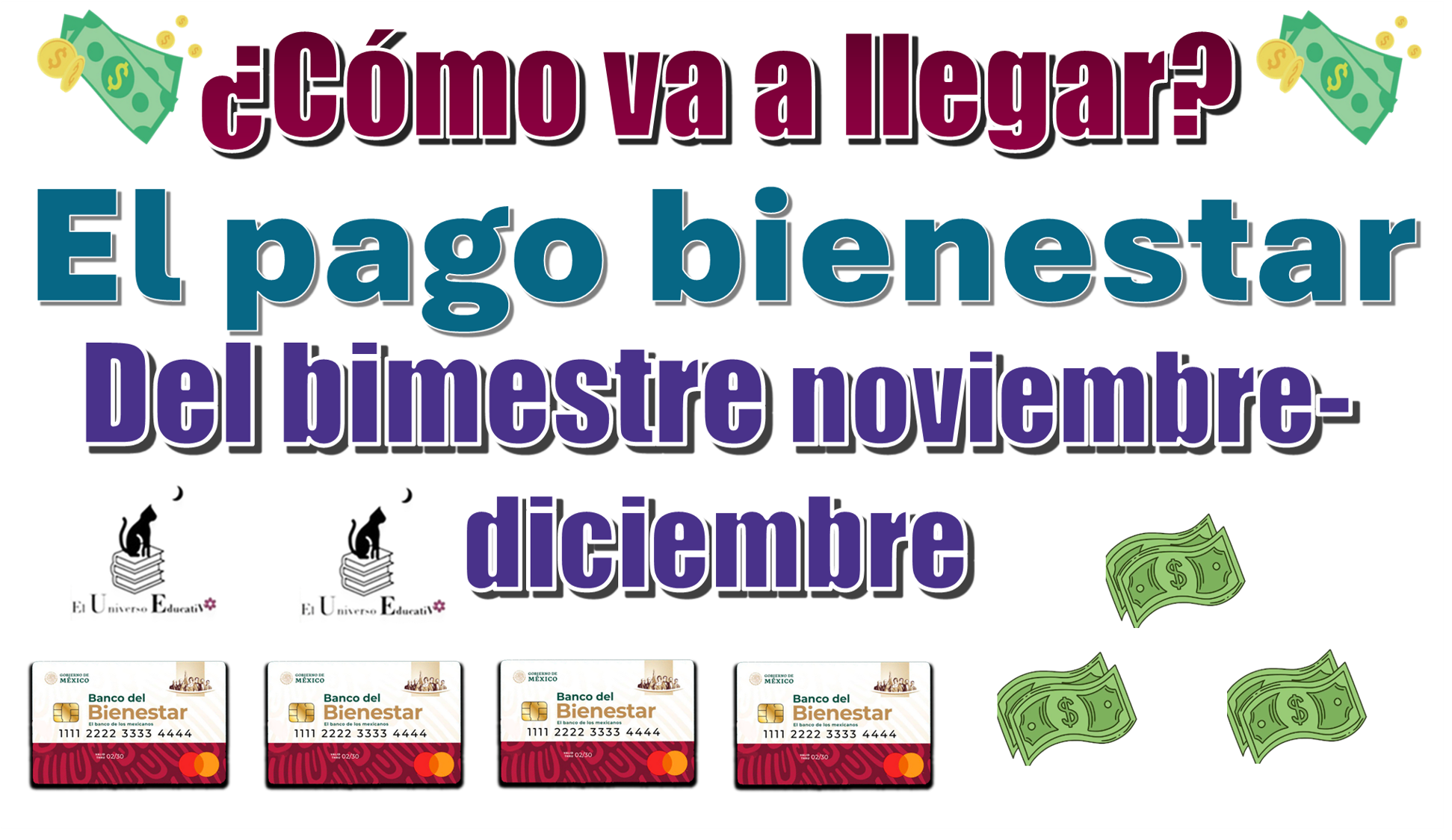 ¿Cómo va a llegar el pago bienestar del bimestre noviembre-diciembre?