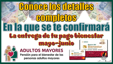 Conoce los detalles completos de la manera en la que se te confirmará la entrega de tu pago bienestar mayo-junio