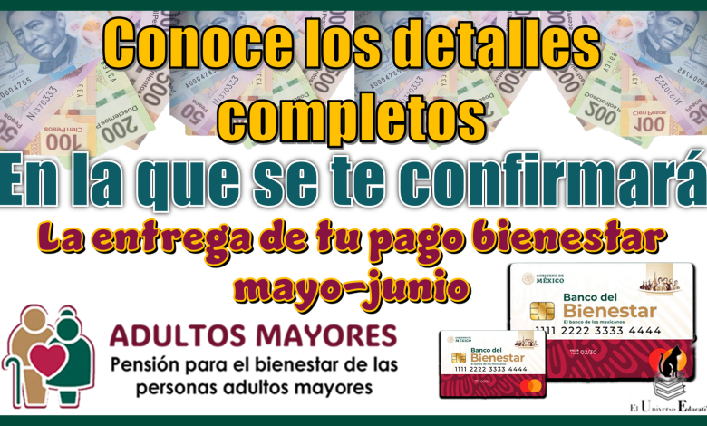 Conoce los detalles completos de la manera en la que se te confirmará la entrega de tu pago bienestar mayo-junio