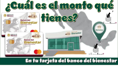 ¿Cuál es el monto qué tienes en tu tarjeta del banco del bienestar?
